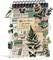 488PCS Vintage Scrapbook Stickers (Green Mountains) 4.1 x 5.7 x 0.2 inches